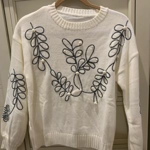 Sweater with pearl detail